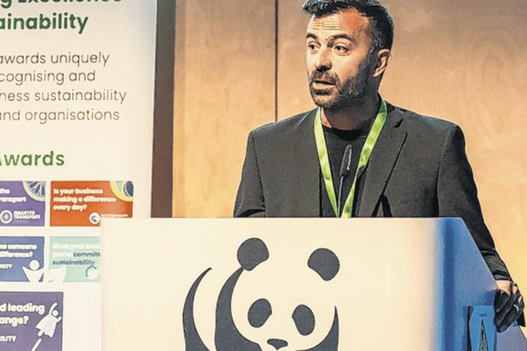 Professor Lorenzo Fioramonti speaks at the CREST23 awards