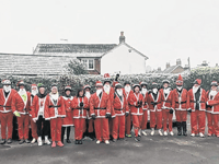 Fundraising Santas swap Rudolph and sleigh for bicycles to aid hospice