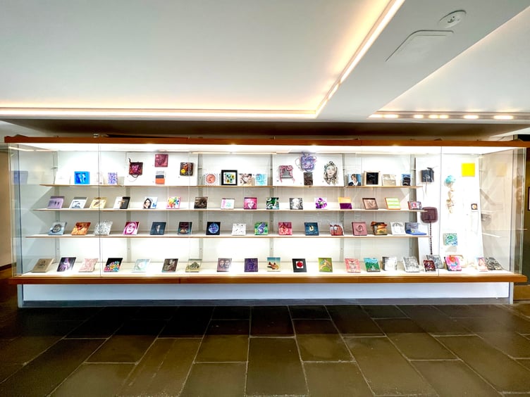 The UCA Stretched canvasses are currently on display in UCA Farnham’s Linear Gallery