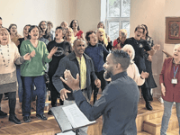 Mark De-Lisser, vocal coach to stars, runs singing workshop in Woking