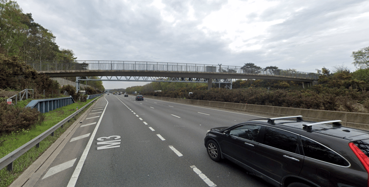 Work will take place this weekend (December 8-11) to demolish the Bagshot Heath footbridge that spans the M3, connecting Lightwater Country Park to Whitmoor Road, Bagshot