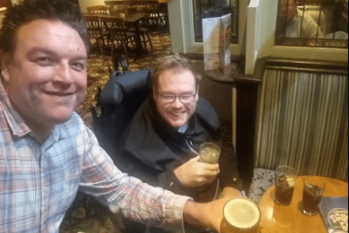 My friend and colleague Matt and I tried out Wetherspoons Game and Giveaway at The Herbert Wells pub in Woking