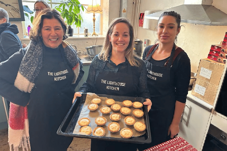 Volunteers at The Lighthouse helping those in need through the charity’s Christmas Kindness initiative
