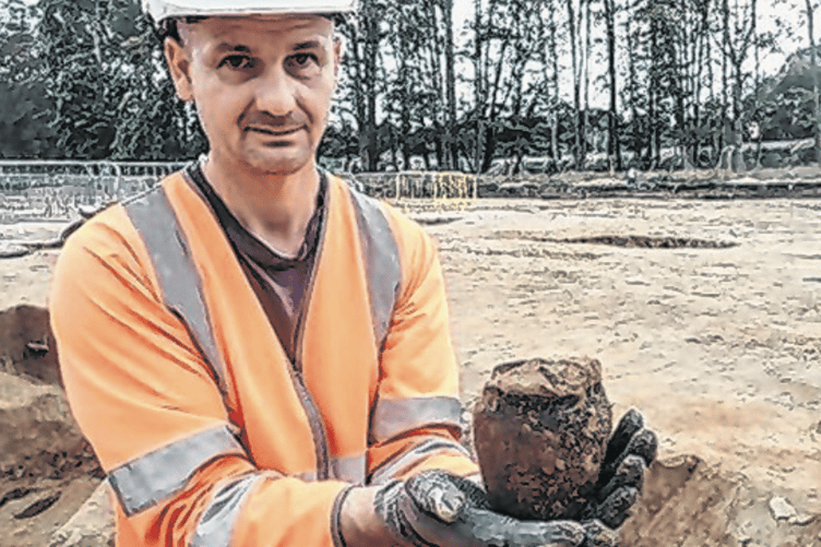 Remains of the settlement included an Iron Age vessel