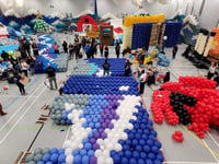 Incredible balloon wonderland pops up in aid of five Surrey charities
