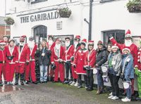 Cycling Santas put wheels in motion to raise funds for hospice charity
