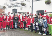 Cycling Santas put wheels in motion to raise funds for hospice charity