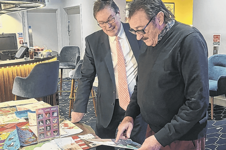 Jonathan Lord and comedy legend Paul Chuckle sorted through hundreds of entries