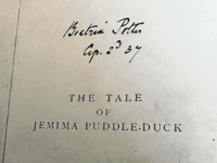 Book autographed by Beatrix Potter nets Helen a pre-Christmas windfall
