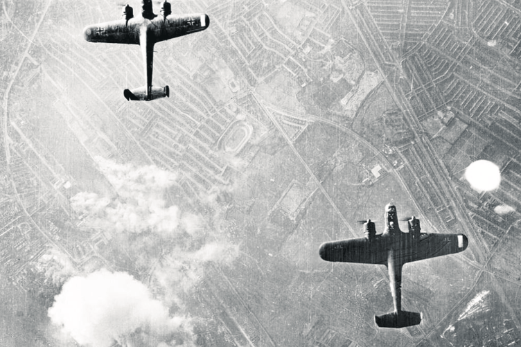 Two German Dornier Do 17 bombers over London, September 7, 1940