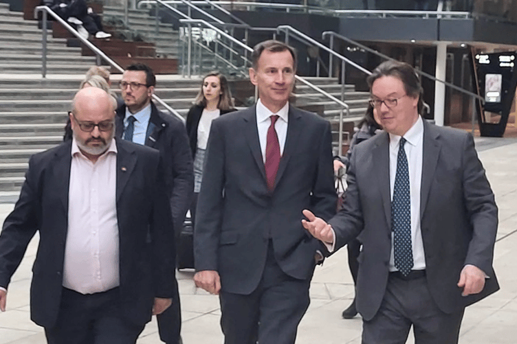 Chancellor Jeremy Hunt joined Jonathan Lord in Woking during 2023 to discuss pressing financial matters both national and local