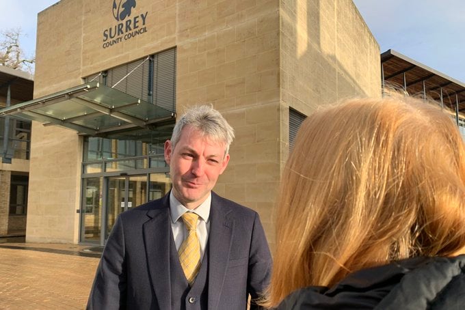 Will Forster has hit out at the government over potholes