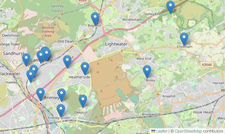 Surrey Heath car parks
