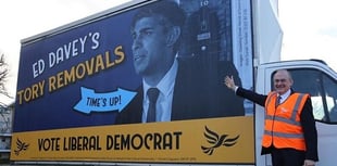 Lib Dem leader Sir Ed Davey brings 'Tory removal service' to Surrey