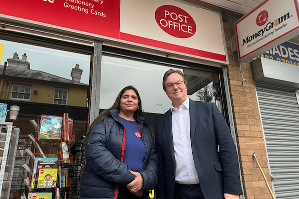 Seema Misra with Jonathan Lord MP, who argued her case from its early days