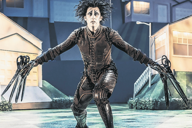 A scene from Edward Scissorhands, devised, directed and choreographed by Matthew Bourne