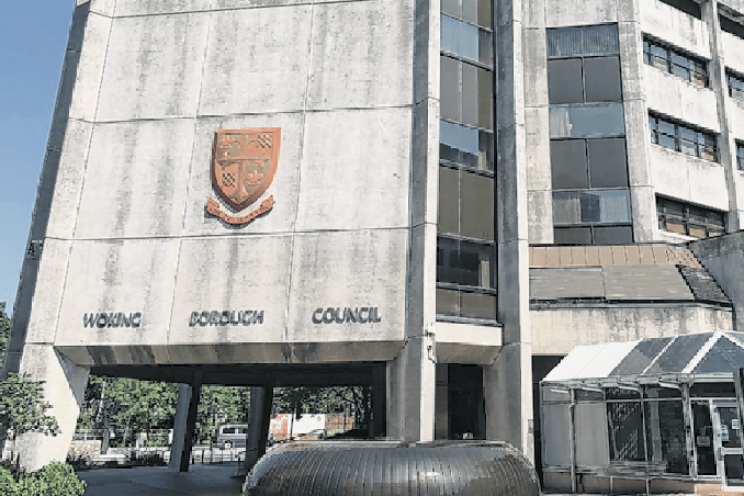 Woking council has agreed a financial support package with the government