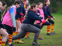 REEL: Some of Chobham RFC's girls during one of their sessions