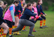 REEL: Some of Chobham RFC's girls during one of their sessions