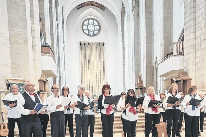 The Rhythm of Life Community Choir, performing in Guildford Cathedral last February, will return next month for the new series of the popular coffee concerts