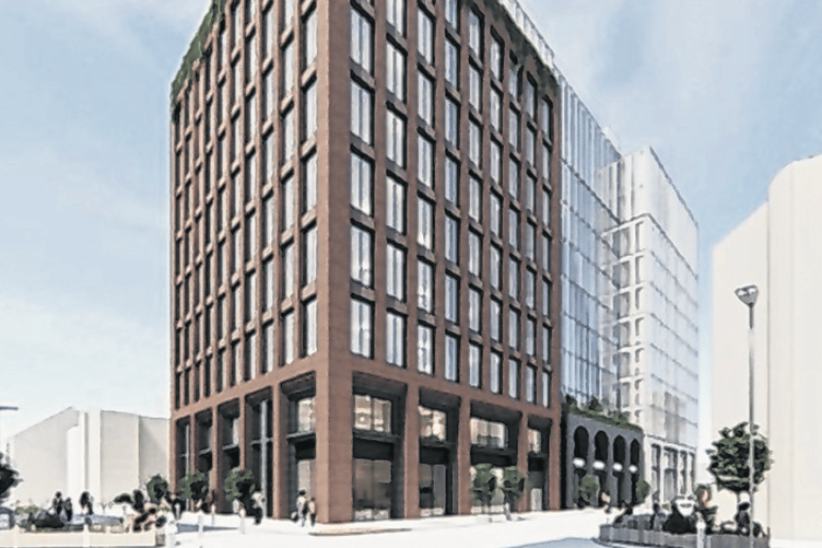 The 11-storey block will double the available office space in the town centre, bring 1,000 new jobs and “pump millions into the economy”