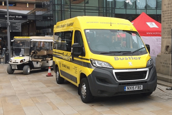 The Bustler bus service, a long-standing feature of Woking, faces being dramatically curtailed by the council’s funding cuts