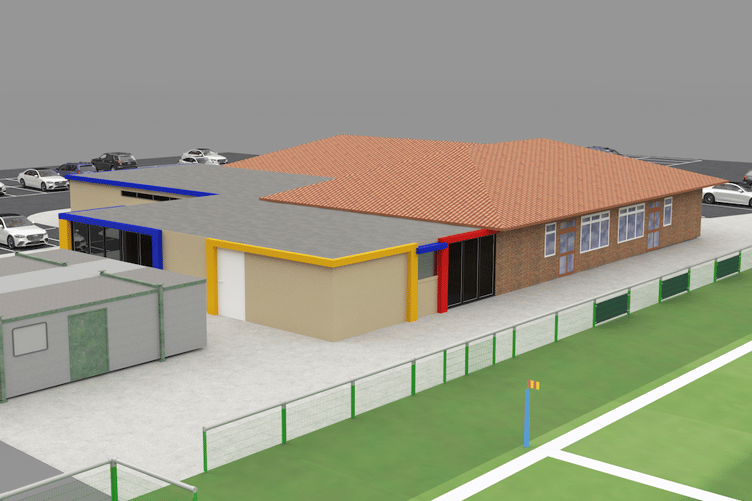 An artist's impression of how the clubhouse would look after the revamp