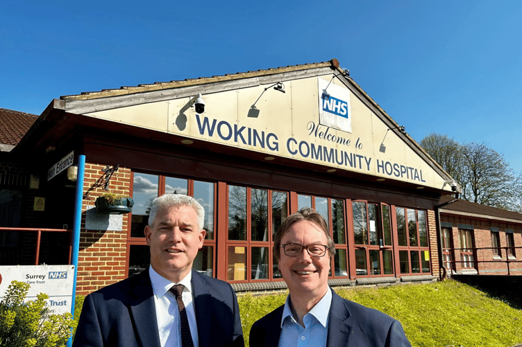 Mr Lord with Steve Barclay, who was then Health Secretary