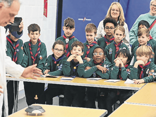 Teamwork is the formula for Woking District Cubs on science day
