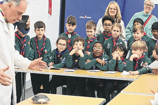 Woking District Cubs are enthralled by science
