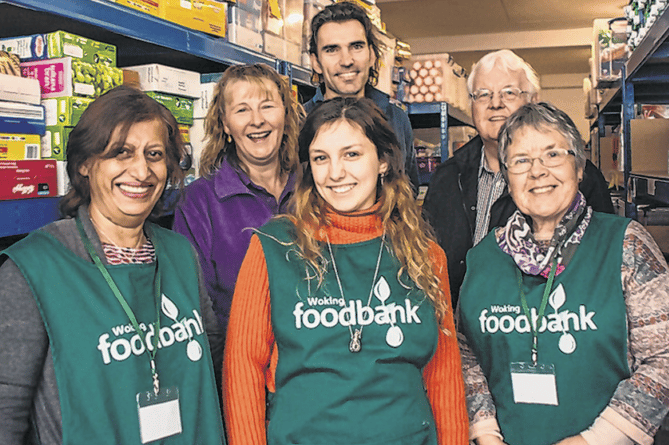 Woking Foodbank volunteers