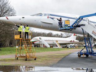 Concorde, star attraction at Brooklands, gets anniversary pampering 