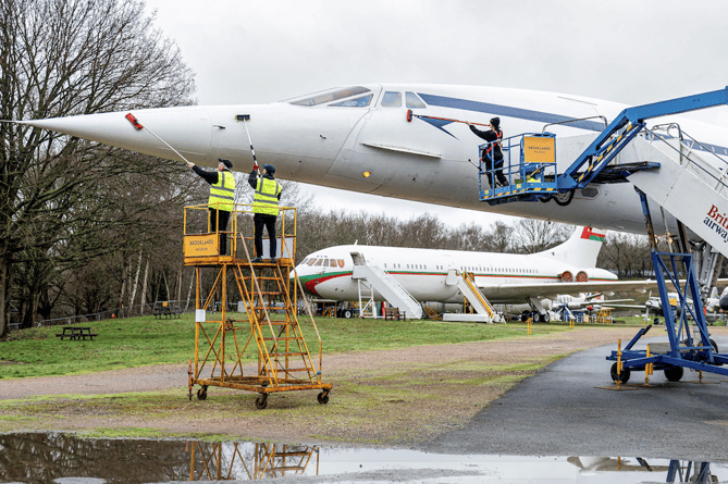 Concorde being pampered ahead of the 50th anninversary