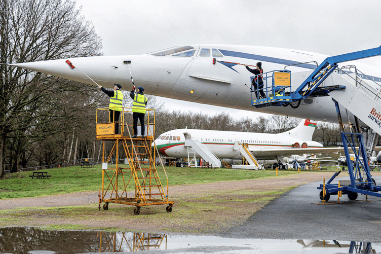 Concorde being pampered ahead of the 50th anninversary