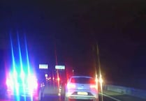 Shock footage shows moment drink-driver rammed by police car on M3
