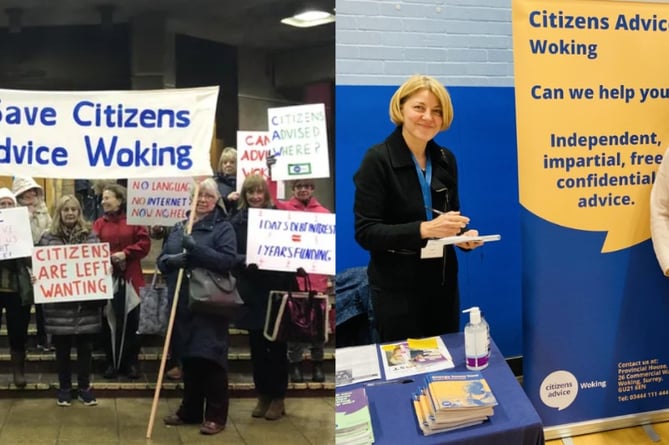 Citizens Advice Woking protests