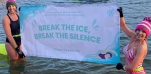 Horsell's woman's icy swim in memory of murdered family