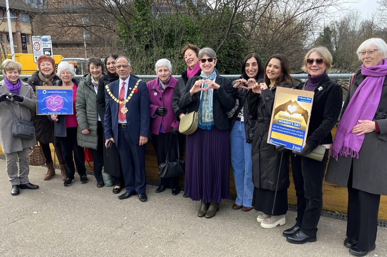 Woking Soroptimists on Bedser Bridge