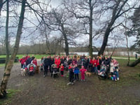 'Outstanding' nursery's three-mile walk for British Heart Foundation