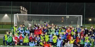 Footballing girls celebrate International Women's Day