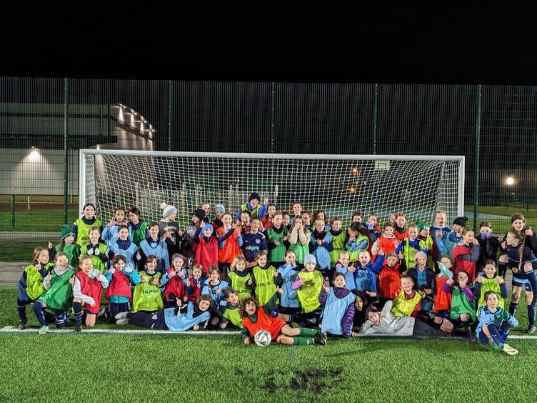 Goldsworth Park Rangers girls' football training night, March 8th 2024.