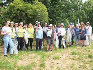 Chobham volunteers ready for Great British Spring Clean litter pick
