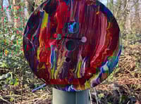 Button artworks by 'Horsell's Banksy' seem to already be going missing