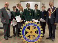 Woking's young authors honoured by Rotary Club