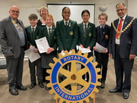 Woking's young authors honoured by Rotary Club
