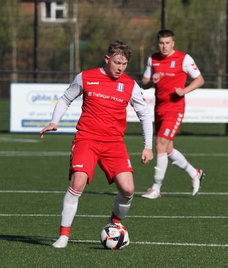 Action from Sheerwater Pilgrims' 7-1 win against University of Surrey (Photo: Daniel Eicke)