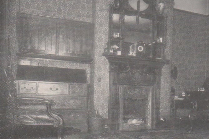 The bar parlour at the Blue Anchor Hotel in which landlord Alfred George Poynter Jones was poisoned with strychnine contained in a bottle of Bromo-Seltzer
