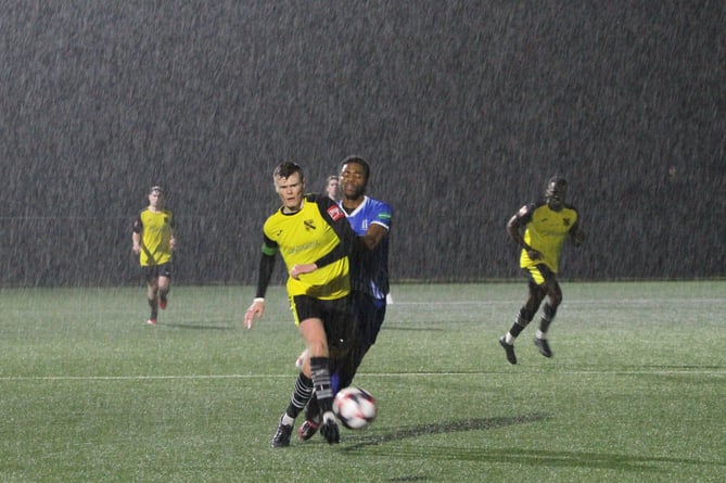 Action from Sheerwater's 2-1 defeat against Westfield (Photo: Daniel Eicke)
