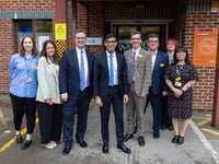 Prime Minister Rishi Sunak visits Woking Community Hospital