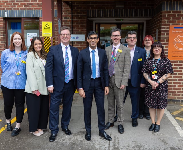 Prime Minister Rishi Sunak visits Woking Community Hospital